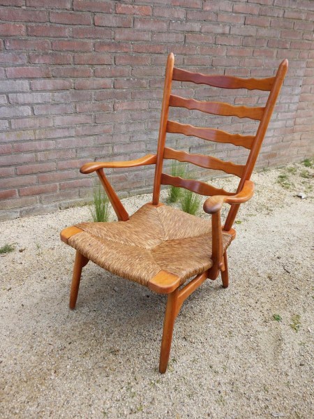 vintage-lounge-chair-armstoel-De Ster-Gelderland-Dutch-design-stoel-riet-rush-armchair-chair-Paolo-Buffa-00005